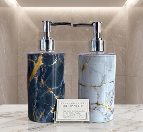 Image of Italian Design Liquid Soap Dispenser| Sanitizer Dispenser | Lotion Dispenser | Shampoo Dispenser | Handwash Bottle | Metallic Grey Finish, 350ml (Italian White & Italian Black)