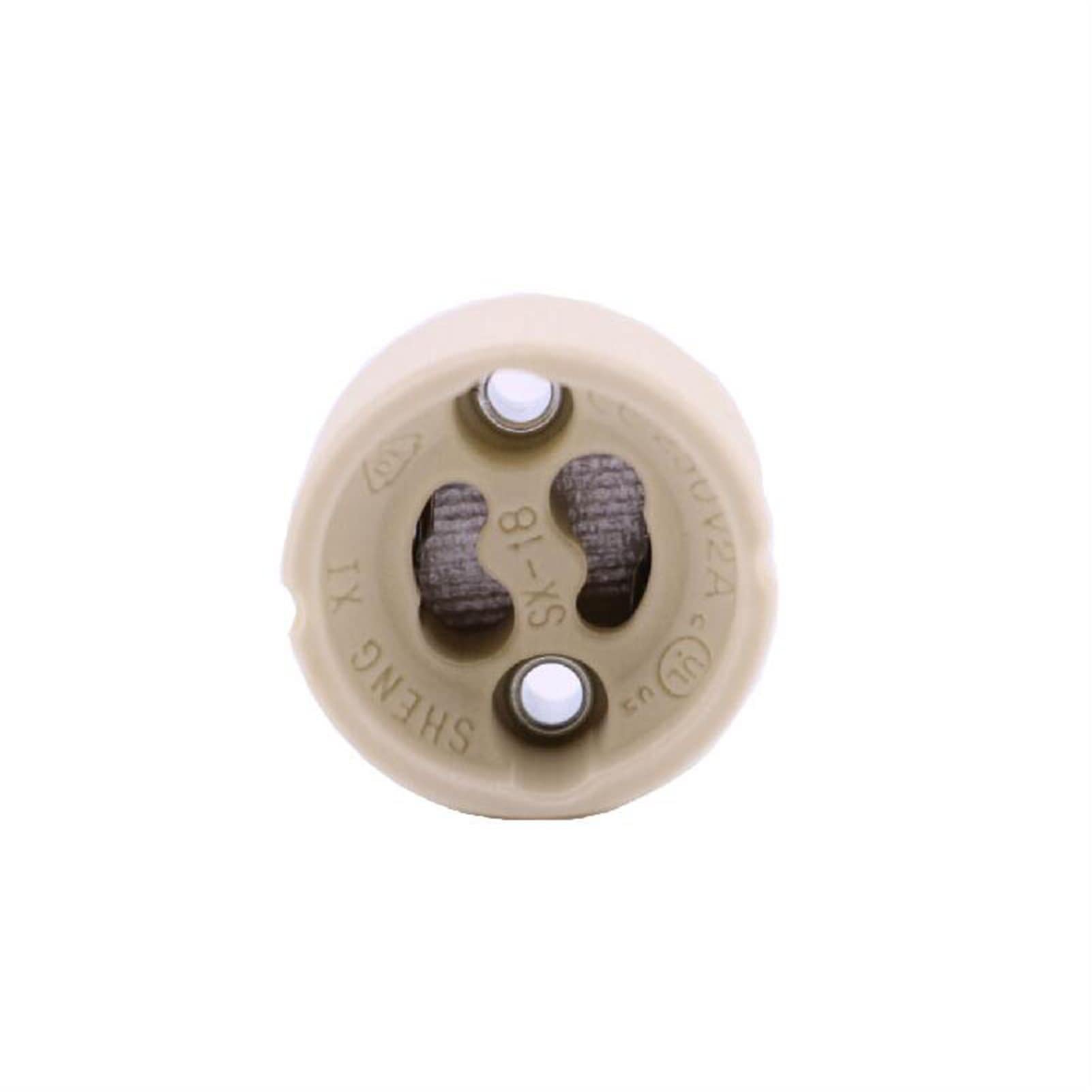 Oprawy oświetleniowe Uchwyt żarówki, adapter żarówki, 10 sztuk GU10 Uchwyt gniazda montażowego Przewód połączeniowy Ceramiczny adapter GU 10 Gniazda do GU10 Żarówka Reflektor LED CFL Halogen Oświetlen