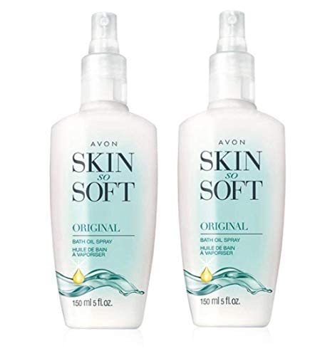 Lot of 2 Avon Skin So Soft SSS Bath Oil Original Scent with Pump