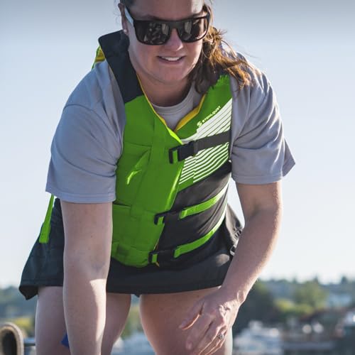 Image of Stohlquist FIT Oversized Adult Life Jacket, US Coast Guard Approved Type III Life Vest, PFD for Men and Women, Easily Adjustable, Lightweight and High Buoyancy - Plus Size (48-60 inch Chest)