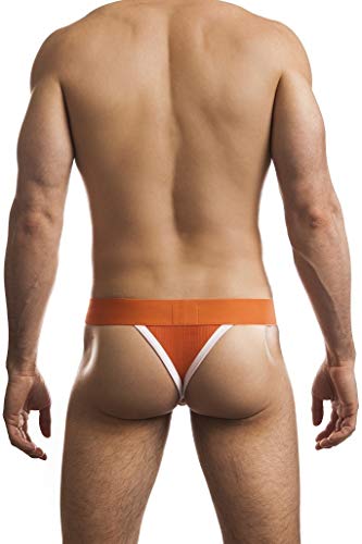 Jack Adams Men's Free Fit Thong, Orange, Small #TOP1