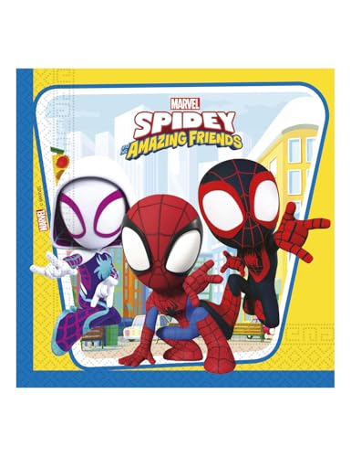 Procos 20 guardanapos de papel Spidey and His Amazing Friends