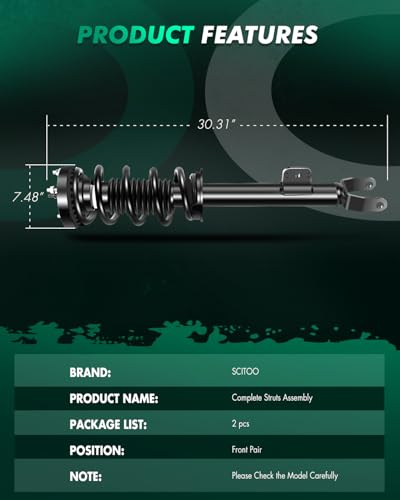 Image of SCITOO Front Strut Spring Assembly for 300,for Challenger,for Charger