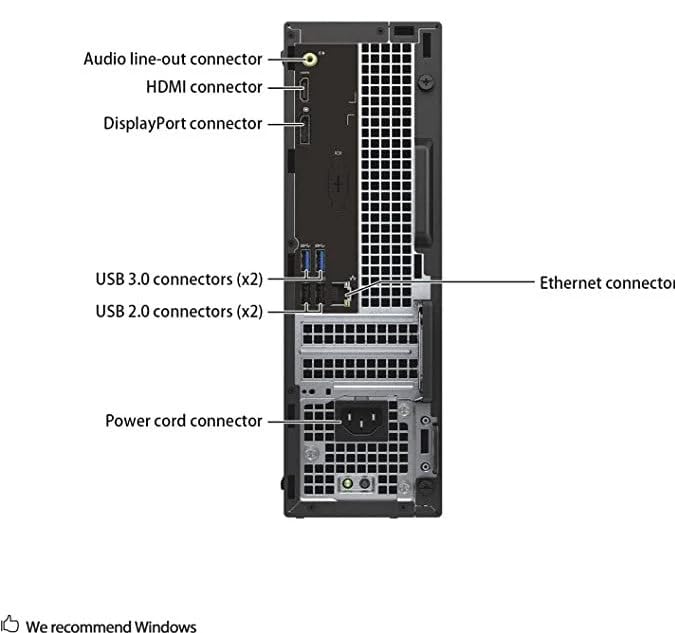 DELL OptiPlex 3046M 本体 Dell Optiplex 3046 SFF Desktop Computer, Intel Core i5-6500, 8GB