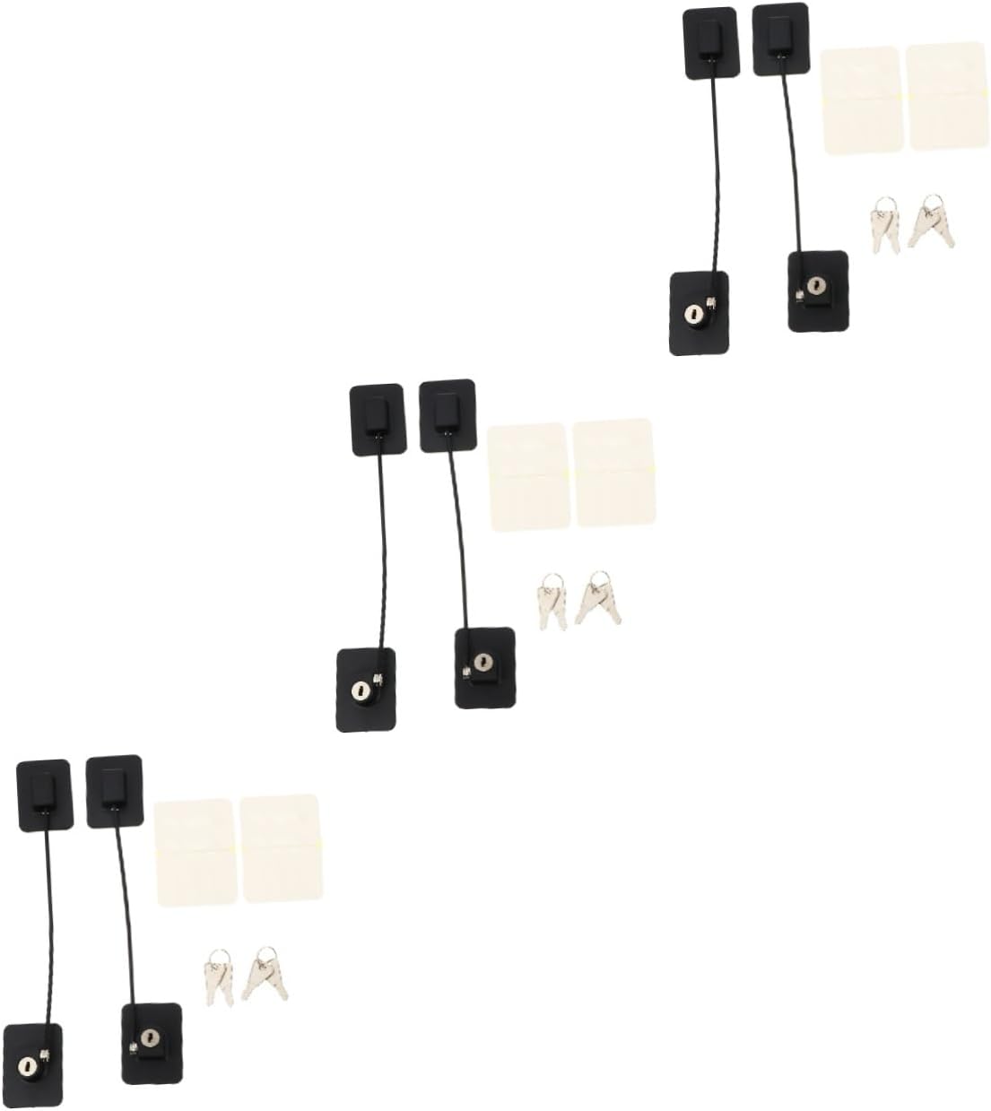 6pcs Fridge Door Cabinet Lock Easy to Install Childproofing for Home Use Secure for Appliances