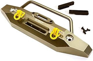 Integy RC Model C28578GREY Realistic Front Alloy Bumper for Traxxas TRX-4 w/ 43mm Mount