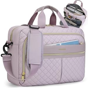IGOLUMON Laptoptasche Damen 17, 3 Zoll Aktentasche Wasserdichte Laptop Notebook Tasche Arbeitstasche Business Taschen Schultertasche Umhängetasche
