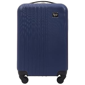 Travelers Club Cosmo Hardside Spinner Luggage, Navy Blue, Carry-On 20-Inch