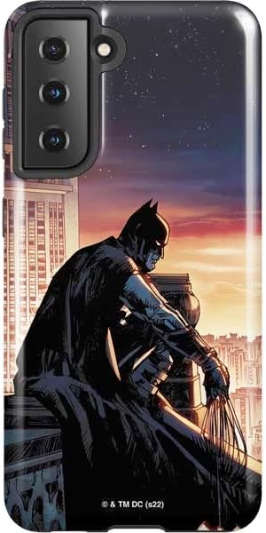 Skinit Pro Phone Case Compatible with Galaxy S21 5G - Officially Licensed DC Comics Batman War on Crime Cover (Brazil) Design
