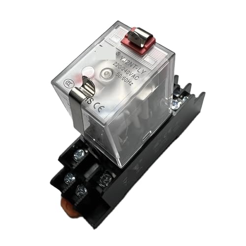 Relé YJ2NT-LY DC12V 10A de 8 pines componentes electrónicos para cuadros eléctricos