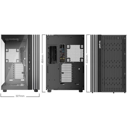 be quiet! Light Base 900 DX Black PC Case, Stunning Panoramic View, Show Case, Dual Chamber Design, Solid ARGB LED Strip, Inverted and Horizontal Usable, E-ATX Motherboard Compatible - Image 2