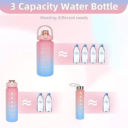Image of Motivational Gallon with Time Marker WATER BOTTLE 2000 ml Water 2000 ml Bottle With Drinking Glass (Pack of 1, Multicolor, Silicone)