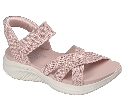 Skechers Women's ULTRA FLEX 3.0 SANDAL - FOREVER BETTER Hands Free Slip-ins, Knit cross strap sandal, Blush, 11M by Skechers - Used condition - Image 4