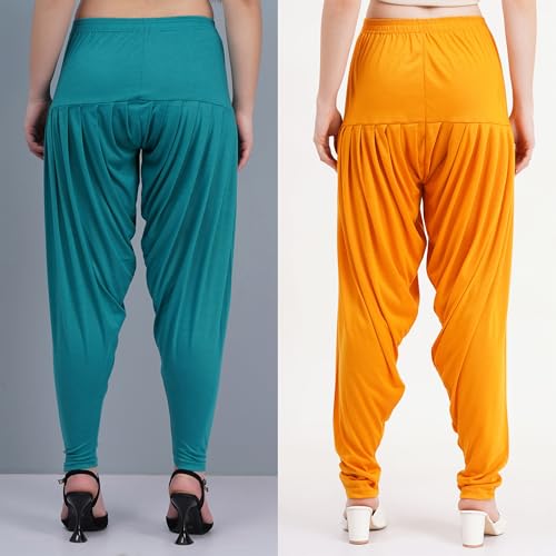 Image of Buy That Trendz Patiala Salwar for Women Relaxed Fit Viscose Patiyala Salwar Harem Bottom Pants