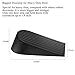 Big Door Stopper Heavy Duty Wedge Rubber Door Stop Works on All Floor Surfaces Height up to 1.9 Inches Non-Scratching Doorstops Special for Home Office School Heavy Door (4 Packs, Black)