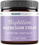 Magnesium Lotion – Nighttime Magnesium Cream – Apply to Legs, Arms or Chest - Topical Magnesium Chlo