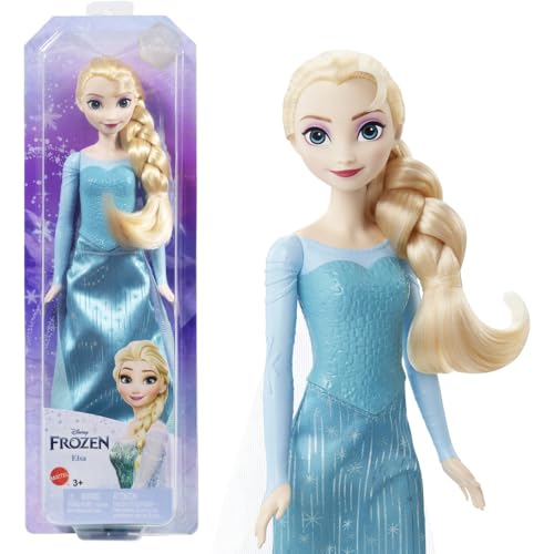 Mattel Disney Princess Dolls, Elsa Posable Fashion Doll with Signature Clothing and Accessories, Disney's Frozen Movie Toys