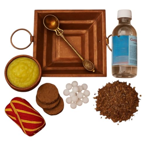 Kit Agnihotra en cuivre de qualité supérieure pour puja et havan - 2