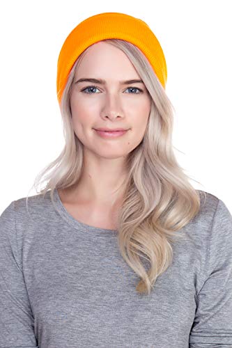 Image of Top Level Beanie Men Women - Unisex Cuffed Plain Skull Knit Hat Cap