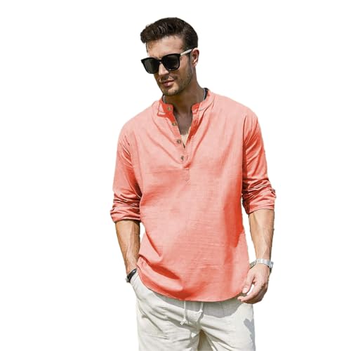 Image of Vida Loca Men Full Sleeve Solid Cotton Blend Straight Slim Fit Kurta Shirt for Men's.