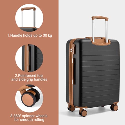 Kono 24 Inch ABS+PC Check-In Suitcase
