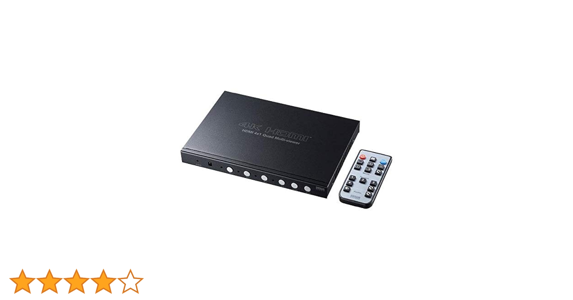 サンワサプライ SW-UHD41MTV HDMI画面分割切替器 4K SANWA SW-UHD41MTV【4入力1出力HDMI画面分割切替器(4K対応）】最大4台
