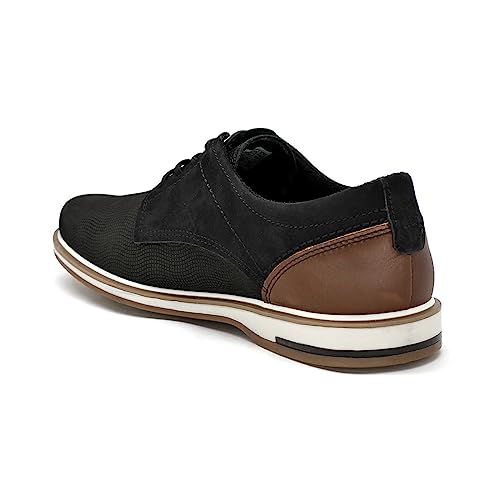 Sapato Pegada 125111-08 Preto/Marrom Masculino Cor:Preto/Marrom;Tamanho:40