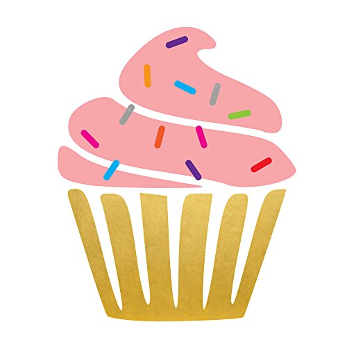 Flash Tattoos HEY CUPCAKE set of 25 premium waterproof colorful pink metallic gold temporary foil sweet treat tattoos, kids tattoos, temporary tattoo, party favor, birthday party