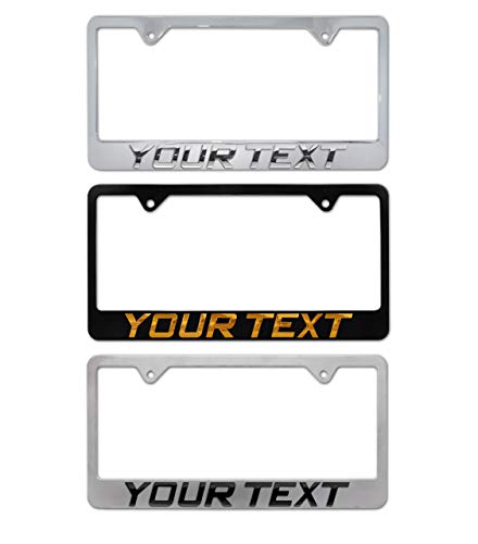 3D Personalized Metal License Plate Frame - Full Version #TOP26