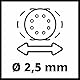 Einhell Exzenterschleifer TC-RS 425 E (425 W, Schleifteller Ø 125 mm, max. Schwingzahl 26.000 min-1, Schwingkreis 2,5 mm, inkl. Schleifpapier je 1x P60, P80, P120)