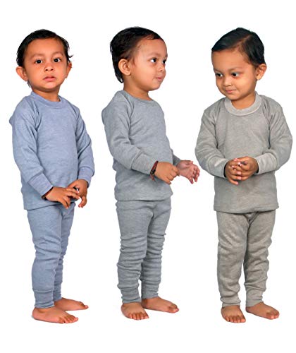 Image of UZARUS Kids Thermal Top and Pyjama Set for Winters (Pack of 3)
