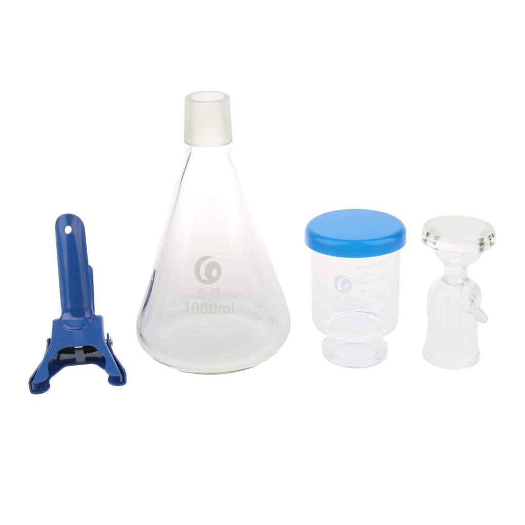 Nueva unidad de filtrado de laboratorio de aparato de filtración de 1000 ml con embudo y abrazadera