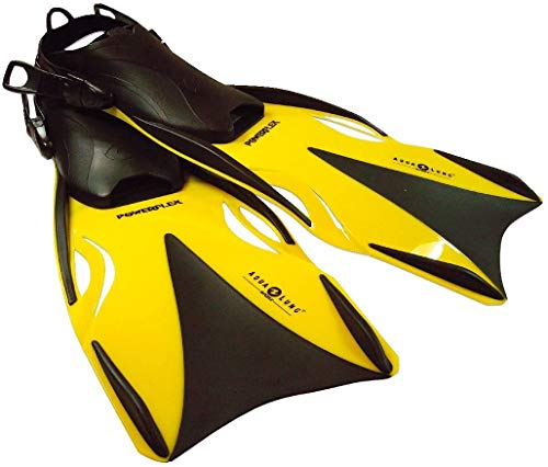 Aqualung Power Flex Aletas, Amarillo, S/M