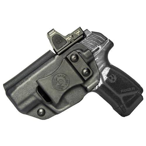 Ruger Max-9 Holster IWB KYDEX Holster Fit Ruger Max-9 Pistol, Inside Waistband Concealed Carry, Adjustable Cant & 'Posi-Click' Retention, Made by GAYALOCK(Left Hand Draw Only)