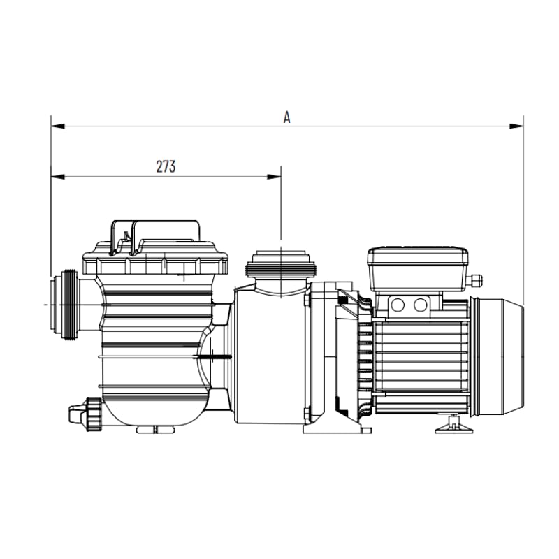 Pentair P7242180 Pompe 1 CV mono Swimmey