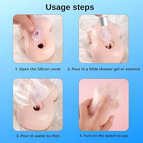 Phongleo Pink Cat Steam Brush, Dog Brush, Pet Hair Removal Tool, Uv Sterilization Lamp thumb #7