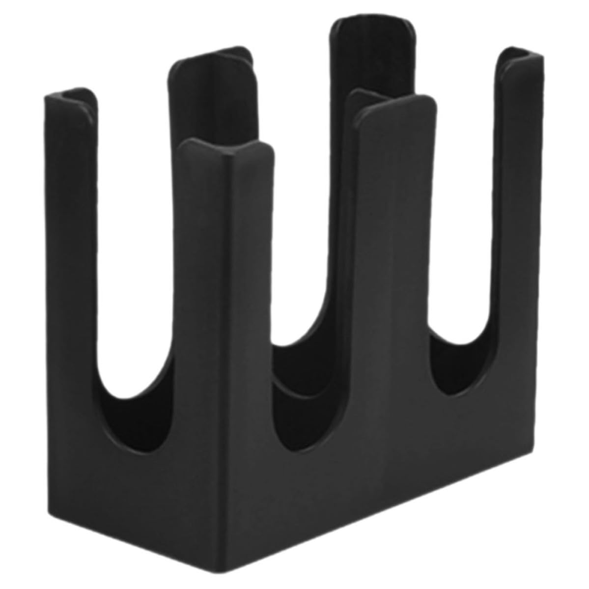 Porte-gobelet Robuste et Stable pour Bureau en Acrylique Noir Grosse Capacité Organise Gobelets Jetables Utilisation Bureau