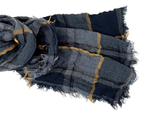 Bufanda para hombre azul marino en tus trayectos diarios de invierno 5