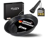 DIVORY Bratpfanne 24 cm – Antihaft, mit abnehmbarem Griff...