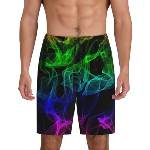 Maillot de bain éclaboussures phosphorescentes et shorts de plage homme