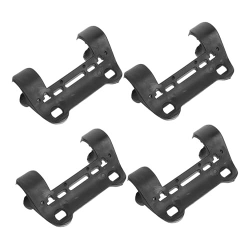 Beatifufu 4pcs Bike Frame Mount Mini Bicycle Tire Pump Clip-on Inflator Holder Universal Bike Pump Clip for Road Bicycles