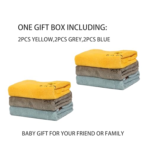 Baby Bibs for Girls or Boys 12-18 Months 6 Packed, Towel Bibs for Toddler 1-3 Years,Waterproof and Absorbent2