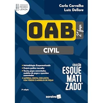 Capa do livro Prática Civil Esquematizado Oab 2ª Fase - Prática Civil - 3ª edição 2024