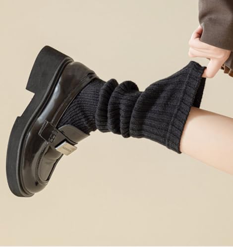 VASANA 35CM Womens Leg Warmers Footless Socks Knitted Long4