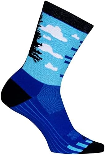 SockGuy Crew 6in Night & Day Cycling/Running Socks (Night & Day - L/XL) - Image 3