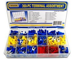 360-Piece Solderless Electrical Terminal Assortment