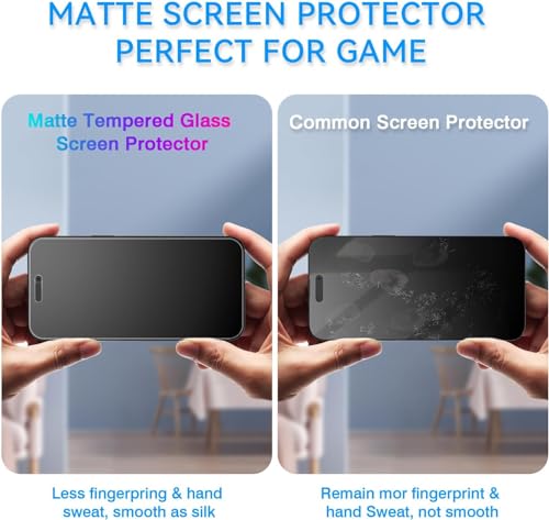Image of FabeKee Matte Screen Protector Compatible With Redmi Note 15 Pro 5g Tempered Glass film Anti-Glare & Anti-Fingerprint, Case Friendly -Smooth as Silk, 6.83inch