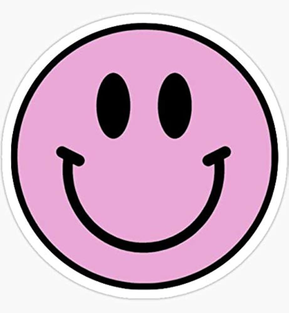 Happy Happy Smile Amazon.com: Happy Face Bumper Sticker Vinyl Decal 5