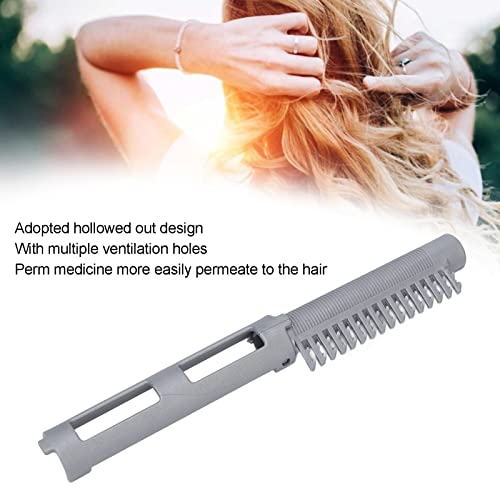 12Pcs Volumizing Hair Root Clip Rods for Perming Hollow DIY Curler Clamps Rollers Hair Styling Tool with Root Perm Rods for Volume and Lift (Gray) - Image 3