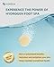 Hydrogen Foot Soak Effervescent Tablets 3 Pack | Ginger & Mugwort Herb Foot Bath, Relaxing Spa Pedicure Care | Improves Circulation, Soothes Tired Feet, Softens Calluses, Controls Odor